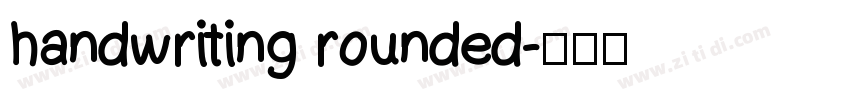 handwriting rounded字体转换